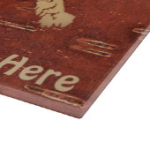 Iハート（愛）アラスカオンインナー樺の木樹皮 カッティングボード (角)