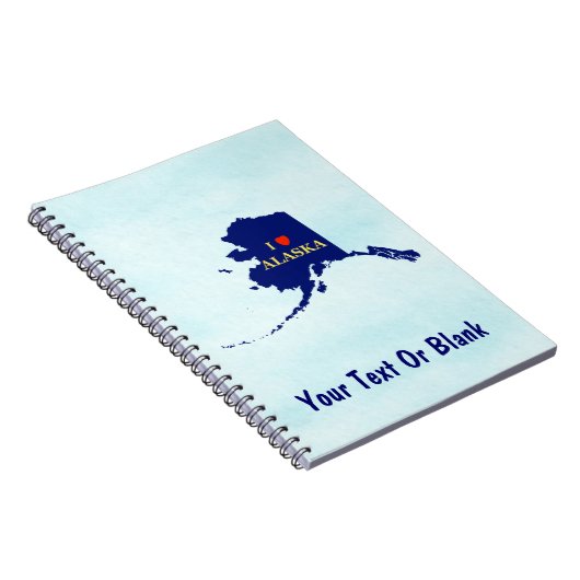 Iハート（愛）アラスカ ノートブック (右側)