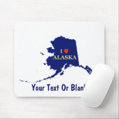 Iハート（愛）アラスカ マウスパッド (マウス)