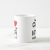 Iハート(愛)コンピュータゲーム♦タイ語 コーヒーマグカップ (中央)