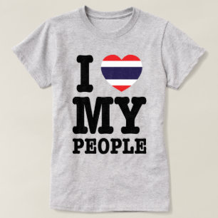 Iハート(愛)タイ人 Tシャツ