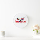 Iハート（愛）タイ語❤タイ語台本 ラウンド壁時計 (ホーム)