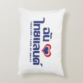 Iハート(愛)タイ語❤タイ語文字 アクセントクッション (裏面(縦))