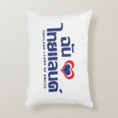 Iハート(愛)タイ語❤タイ語文字 アクセントクッション (正面(垂直))