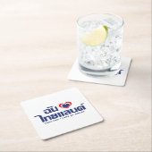 Iハート(愛)タイ語❤タイ語文字 スクエアペーパーコースター (インサイチュ)