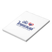 Iハート（愛）タイ語❤タイ語文字 ノートパッド (回転)