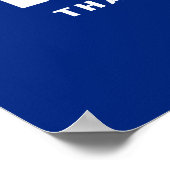 Iハート(愛)タイ語❤タイ語文字 ポスター (角)