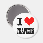 Iハート（愛）トラペーズ マグネット (正面/裏面)