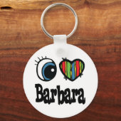Iハート（愛）バーバラ キーホルダー (正面)