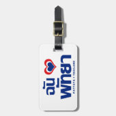 Iハート（愛）パタヤ❤チョンブリイースタン ラゲッジタグ (正面縦)