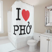 Iハート（愛）ポー シャワーカーテン (インサイチュ)