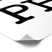 Iハート（愛）ポー ポスター (角)