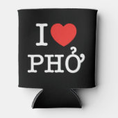 Iハート（愛）ポー 缶クーラー (正面)