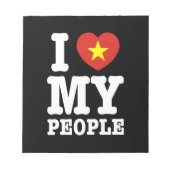 Iハート(愛)マイベト族 ノートパッド (正面)