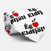 Iハート（愛）火山[エグエルスカエルディョル] ネクタイ (ロール)