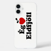 Iハート（愛）火山[エグエルスカエルディョル] Case-Mate iPhoneケース (裏面)