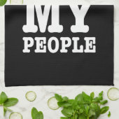 Iハート（愛）私のクメールの人々 キッチンタオル (折り畳み)