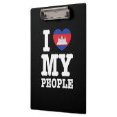 Iハート（愛）私のクメールの人々 クリップボード (左)