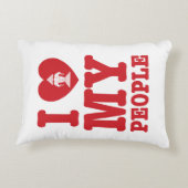 Iハート(愛)Erawan私のラオスの人々 アクセントクッション (裏面)