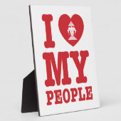 Iハート（愛）Erawan私のラオスの人々 フォトプラーク (側面)