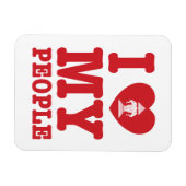 Iハート(愛)Erawan私のラオスの人々 マグネット (横)