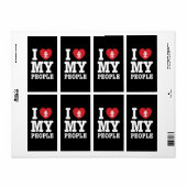 Iハート（愛）Erawan私のラオスの人々 ラベル (フルシート)