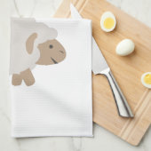 Iハート（愛）Ewe（あなた） キッチンタオル (四つ折り)