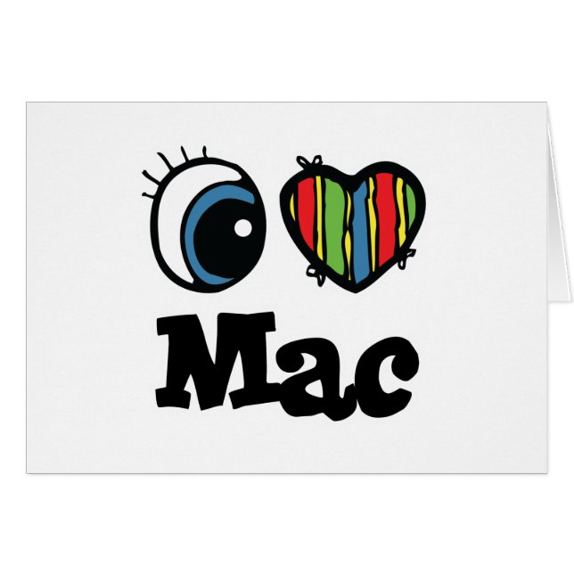Iハート（愛）Mac (正面横)