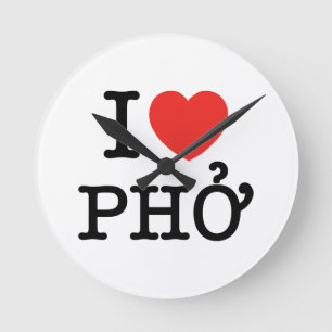 Iハート(愛) Pho ラウンド壁時計