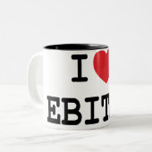 Iハート/愛EBITDAマグ ツートーンマグカップ (正面左)