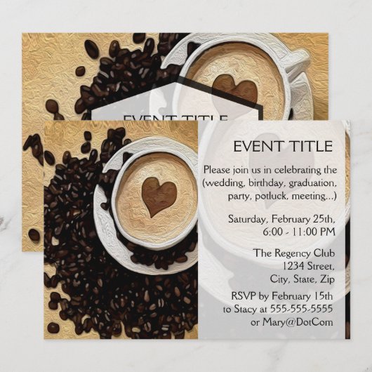 Iハート 招待状 (正面/裏面)