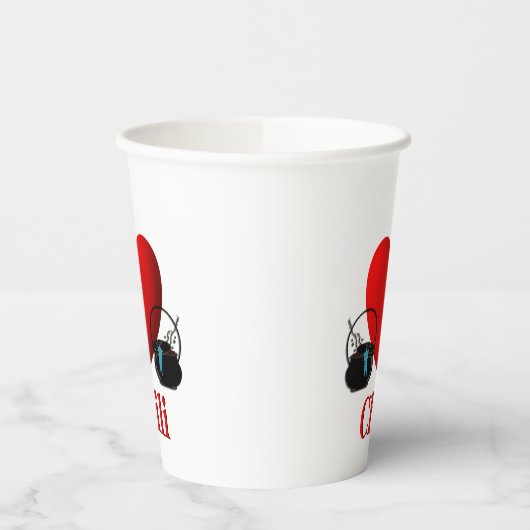 Iハート 紙コップ (左)