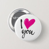 Iハート 缶バッジ (正面&裏面)