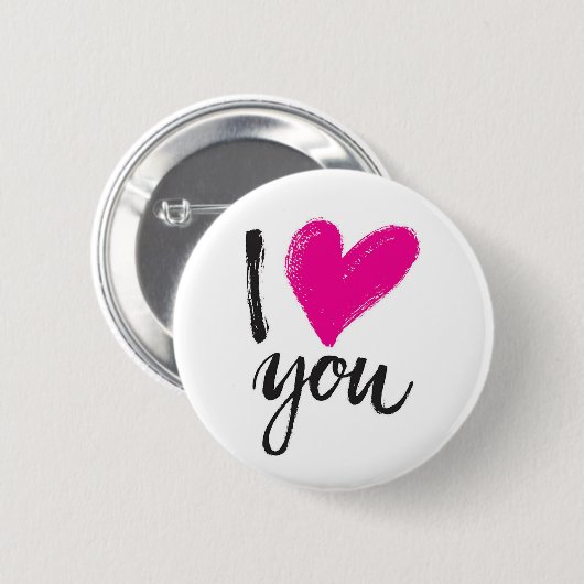 Iハート 缶バッジ (正面&裏面)