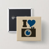 Iハート 缶バッジ (正面&裏面)