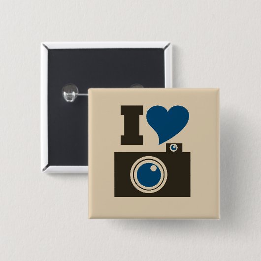 Iハート 缶バッジ (正面&裏面)