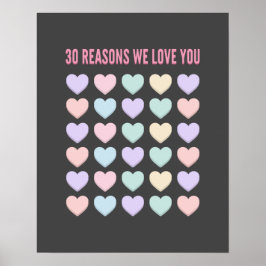 Iハート- 30理由Welove You - 30th ポスター