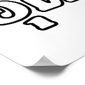 Iハート(Love)うどんThani, Isan, Thailand ポスター (角)