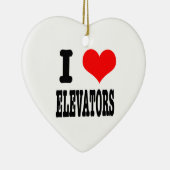 Iハート(LOVE)エレベーター セラミックオーナメント (右)