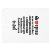 Iハート[Love]クルンテップマハナコン… テーブルクロス (正面(横))