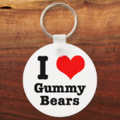 Iハート(LOVE)グミベア キーホルダー (正面)