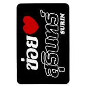 Iハート(Love)スリン、イサン、タイ マグネット (縦)