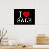 Iハート[LOVE]セール ポスター (キッチン)