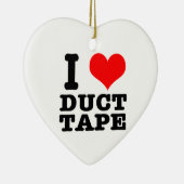 Iハート(LOVE)ダクトテープ セラミックオーナメント (右)