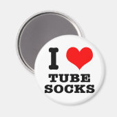 Iハート(LOVE)チューブソックス マグネット (正面/裏面)