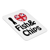 Iハート[Love]フィッシュ&チップス マグネット (右側)