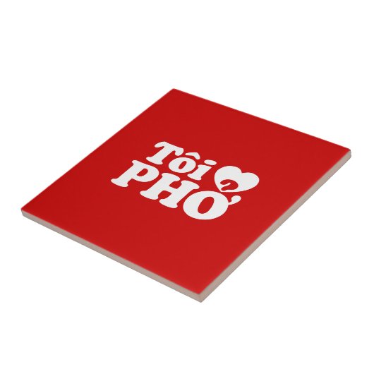 Iハート(Love)フォー(トーイ❤ PHO)ベトởナム語 タイル (側面)