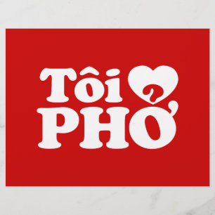 Iハート(Love)フォー(トーイ❤ PHO)ベトởナム語 チラシ