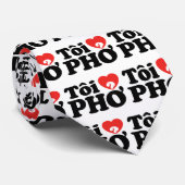 Iハート(Love)フォー(トーイ❤ PHO)ベトởナム語 ネクタイ (ロール)