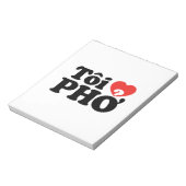 Iハート(Love)フォー(トーイ❤ PHO)ベトởナム語 ノートパッド (回転)